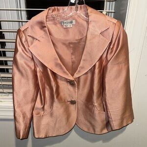 1990s Kay Unger pink blazer